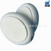 Esponja de baño ovalada de EVA pulida con mango para frotar la espalda, cepillo blanco de espuma de EVA, cabezal de cepillo de baño ovalado