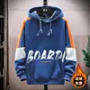 Wei Yi Estudiante Varón Dibujo Animado Moda Guapo Primavera y Otoño 2022 Nuevo con Forro Polar Engrosado Casual Top Camiseta de Manga Larga