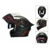 Casco Abatible, Casco para Motocicleta Eléctrica, Casco Integral, Casco de Seguridad Unisex, Ligero, Elegante, Resistente al Frío, Mantiene el Calor, Doble Visor