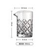 Copo de Mistura de Vidro Cristalino Copo de Flor Esculpida Estilo Americano-Japonês para Cocktail Copo Transparente de Mistura para Bar Dispensador de Vinho de Vidro Criativo