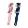 Peine Portátil de Dientes Finos para Uso en Casa, Peine de Estilismo, Peine de Plástico Alisador de Cabello, Exquisito y Duradero, Compacto, Engrosado, Peine Plegable, Peine Masajeador