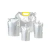 Bolsa con boquilla de papel de aluminio grado alimenticio desechable para llevar bolsa para sopa bolsa de aluminio autosoportante para líquidos bolsa para agua rica en hidrógeno