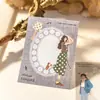 Pack de pegatinas Serie Diario de Sueño Ligero 16 Piezas Chica de Salsa de Tomate Estilo Dibujo a Mano Curativo Pegatinas de Decoración para Fondo de Diario