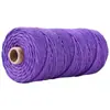 Cuerda Cuerda de Algodón Lino 3 mm de Grosor Cuerda de Algodón Rollo Completo Cuerda para Atar Embalaje Cuerda de Algodón diy Tejido Hecho a Mano Hilo de Algodón de Colores Otro