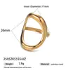 Anillo de Acero Inoxidable con Forma Especial Europea y Americana Taina para Mujer Diseño de Nicho Versátil Anillo de Acero de Titanio Joyería de Lujo Ligero de Gama Alta