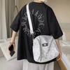 Camiseta de Gamuza de Manga Corta para Hombre Verano Marca de Moda Sentido del Diseño Nicho Camiseta Pesada Oversize Cuello Redondo Gris Manga Media
