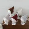 Chapéu fofo de proteção para ouvidos de bebê para outono e inverno, chapéu pontudo, estilo coreano, chapéu de tricô macio e adorável de coelhinho para bebês, comércio exterior