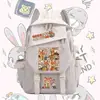 Mercancía de Anime de Zootopia: Mochila Escolar Primaria Judy y Nick Zorro, Unisex, Casual, Gran Capacidad, Bolso de Doble Hombro