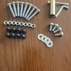 Tornillos para silla Eames, accesorios metálicos, juego completo de espaciadores de soporte negros, muebles de silla de moda, llave para oficina