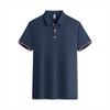 Camisa Polo Intercolor de Manga Corta de 200g con Cuello de Solapa, Ropa de Trabajo Hecha a Medida para Verano, Camisa Cultural Publicitaria Corporativa con Estampado Personalizado