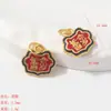 Accesorios de Colgantes Color-Preservante Chapados en Oro DIY Amuletos Coloridos de la Fortuna Frases de Buena Suerte Serie de Goteo de Aceite Colgantes para Pulsera Collar Venta al por Mayor