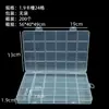 Caja Transparente de Plástico PP con 24 Compartimentos Caja para Joyería de Perlas Caja para Almacenamiento de Frijoles DIY Caja Organizadora para Piezas de Ferretería