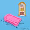 Diy flip açúcar assando molde europeu moldura da porta moldura da foto janela flip bolo de açúcar decoração molde de silicone