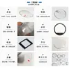 [Zafiro] Lente de espejo de reloj de zafiro cubierta plana recubrimiento simple y doble serigrafía fábrica venta al por mayor
