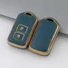 Adecuado para 2 3 llaves Toyota Toyota Toyota Camry Arix Yi Zhi Wei Chi FS funda para llaves borde dorado TPU pegamento suave
