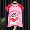 2022 Nuevo camisón de niña verano fino manga corta dibujos animados lindo niños medianos y grandes niñas pijamas ropa de casa