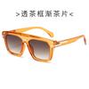 Gafas para Hombre para Conducir, Gafas de Sol de Marco Grande Europeas y Americanas para Hombre, Gafas de Sol de Marco Completo Retro Modernas de Alta Gama para Protección Solar y Sombrilla