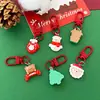 Nuevo Llavero de Resina de Santa Claus Hombre de Jengibre Lindo Alce Muñeco de Nieve Colgante para Mochila Escolar Regalo de Navidad