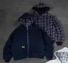 Jaqueta Reversível Patchwork Xadrez com Zíper Retro de Nicho Europeu e Americano para Homens e Mulheres - Coleção Outono/Inverno 2026