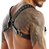 YSF proveedor cinturón de cuero para hombre restricción corporal correas para los hombros bondage estilo oscuro arnés de cuero SM