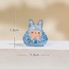 Acrílico de Dibujos Animados 3D Cabeza de Conejo Transparente Pequeña Resina DIY Accesorios de Pegamento Cremoso Decoración Creativa para Coche