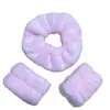 Scrunchie de Toalha para Secar Cabelo Extra Grande, Elástico de Cabelo de Pelúcia Fortemente Absorvente, Suave nos Cabelos, Dupla Utilização para Lavar o Rosto e Secar o Cabelo