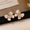 Brincos Pendentes de Zircônia Esmaltada Estilo Retro Hong Kong para Mulheres 2026 Nova Coleção de Ear Cuffs de Alto Padrão Outono/Inverno Brincos Versáteis de Temperamento