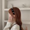 Elegante tocado de terciopelo con bordes finos, banda para el cabello con lazo negro de estilo coreano Dongdaemun, accesorios para el cabello de mujer, moda femenina