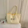2026 Nueva Bolsa Tote de Gran Capacidad Estilo Coreano Estilo Ins para Mujer, Bolso de Hombro Rayado con Estrella y Letras, Bolsa Versátil para Viajes Diarios