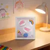 Carimbeira Infantil Escandinava Porta-Retrato Comemorativo Vazado 2cm Mesa Borboleta Espécime Quadro de Fotos Quadro Artesanal Criativo