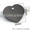 Etiqueta de Identificação de Alumínio para Pet 32mm Acessórios para Coleira de Gato Pingente de Coleira Gravado a Laser Acessórios de Pingente em Branco