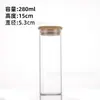Fabricante Original Botella de Vidrio de Boca Recta de 53 mm, Frasco de Vidrio para Almacenamiento, Contenedor Sellado Transparente para Granos y Frutas Secas