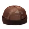 Comercio Exterior Verano Calado Sin Visera Calavera Unisex Hip Hop Delgado Transpirable Sombrero de Propietario Moda Exterior Sombrero de Malla