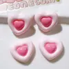 Macaron brilhante duas cores amor diy feito à mão cola de creme resina grampo de cabelo acessórios capa de celular material para acessórios de cabelo