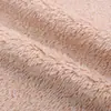 Forro de veludo de raposa da neve bicolor com imitação de escultura, tecido de lã quente, veludo ártico de face única, tecido para suprimentos de animais de estimação e roupas de casa