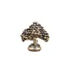 Árvore da Fortuna em Latão Sólido Árvore de Lingotes Atrai-Riqueza Ornamento Vintage para Chá Decoração de Cobre Feita à Mão