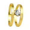 Anillo Cerrado Doble Capa Estilo Europeo y Americano, Diseño de Anillo Doble, Lujo Ligero, Sensación de Alta Gama, Anillo para Dedo Índice, Único y Versátil, Anillo para Mujer