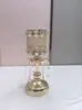 Candelabro de Hierro Electrochapado Estilo Europeo Transfronterizo Accesorios de Diseño de Escritorio para Fiesta de Boda Adornos para Cena Romántica a la Luz de las Velas en Casa