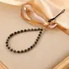 Corrente de Pedra Natural Ametista Artefato Anti-Perda Corrente de Celular Miçangas DIY Cordão de Celular Pingente de Bolsa Criativo Atacado