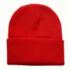 Gorro de Punto Acrílico Liso Bordado con Logo para Comercio Transfronterizo, Engrosado para Otoño e Invierno, Resistente al Frío y Cálido, Color Sólido, Unisex