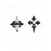 Aretes de Aleación de Titanio Astmf-136 Serie Negro Brillante Rosca Interna de Titanio G23 Cabeza de Piercing de Zirconia