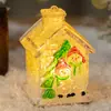 Adornos navideños transfronterizos Decoraciones navideñas casa pequeña casa navideña luminosa pequeños regalos navideños pequeños regalos