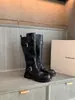 Botines de mujer de cuero genuino con doble hebilla, cremallera lateral y suela gruesa estilo Grape Mom, con 4 cm de altura para aumentar estatura, botas de motociclista