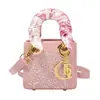2026 Nova Moda Nicho Versátil Lenço de Seda Bolsa de Mão Bolsa Feminina Bolsa Lady Dior Resistente Bolsa de Ombro Cruzada Comércio Exterior