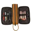 Neceser de Cuero Genuino para Hombres y Mujeres, Cuero Crazy Horse Vintage Bolsa de Cosméticos, Bolsa de Almacenamiento con Forro Impermeable, Neceser