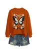 Amazon eBay Estación Independiente Moda Casual Temperamento Camisa con Capucha de Manga Larga Redonda Flores Rosas Otoño Invierno para Mujer
