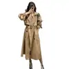 Trench Coat de Comprimento Médio para Mulheres 2026 Primavera e Outono Novo Estilo Coreano Solto Casual Khaki Jaqueta Tendência Início do Outono Ins