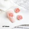 Joyería para uñas de rosa seco luminosa al por mayor, resina, tridimensional, multicolor, pasador de uñas, decoración con pegamento en crema