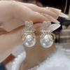 Brincos femininos elegantes estilo socialite popular do Tiktok, brincos da moda, brincos de nicho de luxo leve, brincos elegantes de alta qualidade, brincos