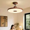 Lámpara de Dormitorio Retro Americana, Lámpara de Techo, Lámpara de Estudio Color Nogal Antiguo, Lámpara de Habitación Principal con Grano de Madera Estilo Wabi-Sabi